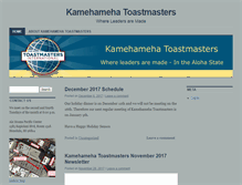 Tablet Screenshot of kamehameha-toastmasters.org